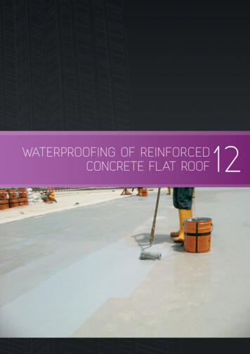 Waterproofing Of Reinforced Concrete Flat Roof