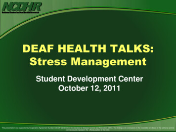 DEAF HEALTH TALKS: Stress Management - Rochester, NY