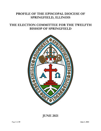 Profile Of The Episcopal Diocese Of Springfield, Illinois The Election .