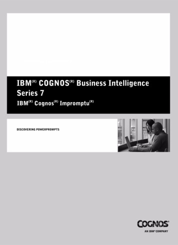 IBM(R) COGNOS(R) Business Intelligence Series 7