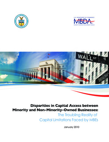 Disparities In Capital Access Report