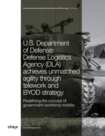 U.S. Department Of Defense: Defense Logistics Agency (DLA . - Citrix