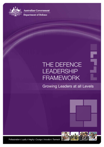 The Defence LeaDership Framework