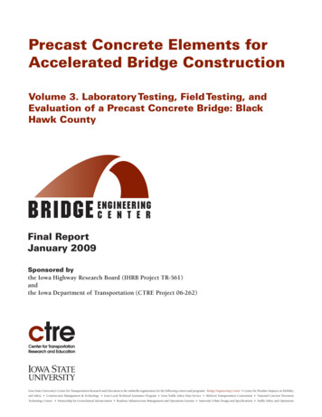 Precast Concrete Elements For Accelerated Bridge Construction
