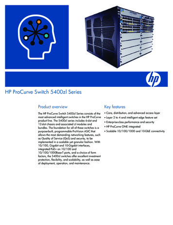 HP ProCurve Switch 5400zl Series