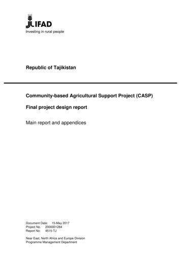 Community-based Agricultural Support Project (CASP)