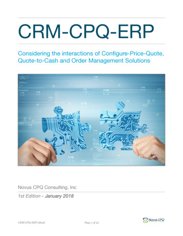 EBook- CRM-CPQ-ERP Considerations - Model N