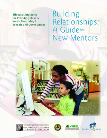 Building Relationships: A Guide For New Mentors