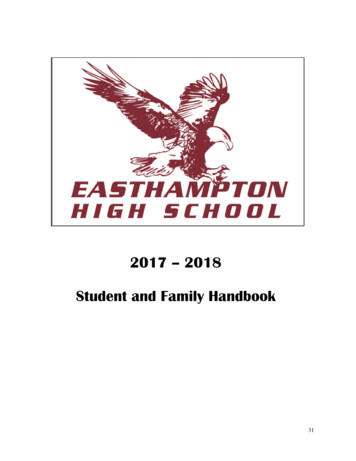 2017 2018 Student And Family Handbook - Weebly