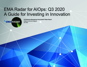EMA Radar For AIOps: Q3 2020 A Guide For Investing In Innovation