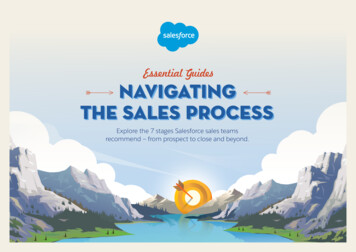 Navigating THE SALES PROCESS - Salesforce 