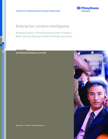 Bringing Location-related Business Insight To Support Better Decision .
