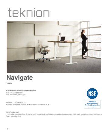 Teknion Navigate EPD10178 - NSF International