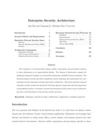 Enterprise Security Architecture - Michigan State University