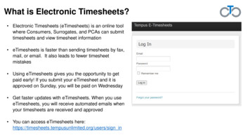 What Is Electronic Timesheets? - Tempus Unlimited