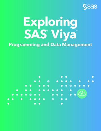 Exploring SAS Viya