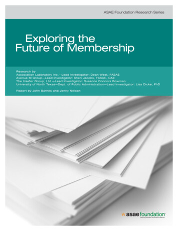 Exploring The Future Of Membership