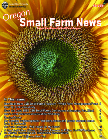 On Small Farm News - Oregon State University