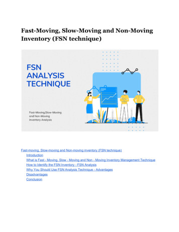 Fast Moving Slow Moving And Non-Moving Inventory