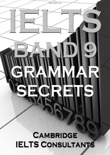 IELTS Band 9 Grammar Secrets - Band 9 Grammar Methods For Academic .