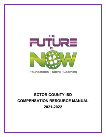 Ector County Isd Compensation Resource Manual 2021-2022