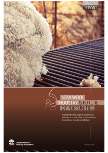 NSW Wool Industry And Future Opportunities