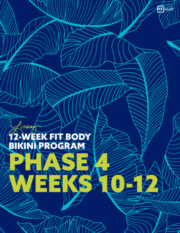 12-week Fit Body Bikini Program Phase 4