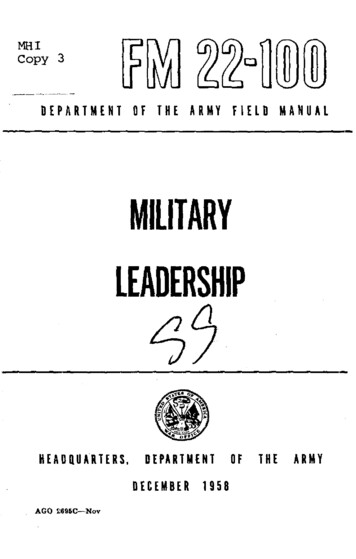Military Leadership - Bits