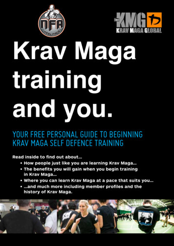Krav Maga Training And You. - No Fear Academy