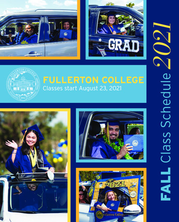 Fullerton College Schedule Fall 2021 - Fullcoll.edu