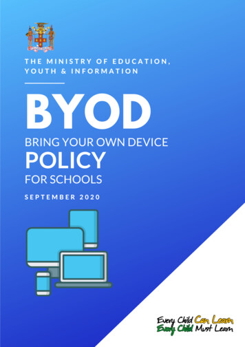 Bring Your Own Device (BYOD) Policy - V.1