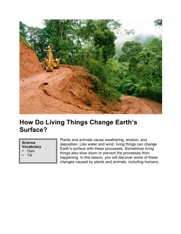 How Do Living Things Change Earth's Surface?