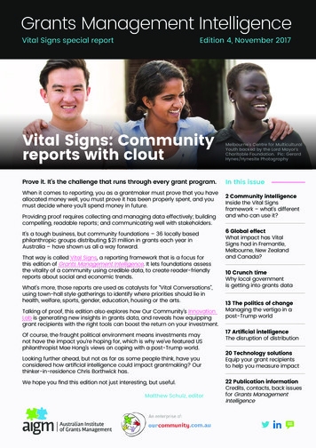 Vital Signs: Community