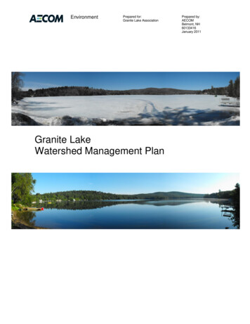Granite Lake Watershed Management Plan - Des.nh.gov