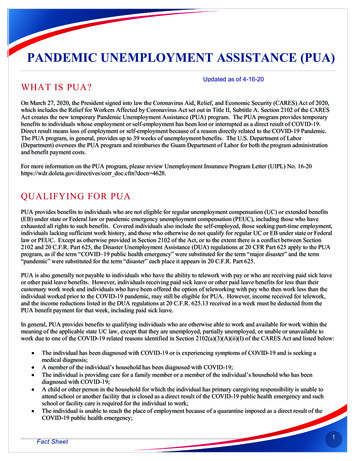 PANDEMIC UNEMPLOYMENT ASSISTANCE (PUA) - Guam