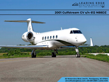 2001 Gulfstream GV S/n 612 N88DZ - Leas 