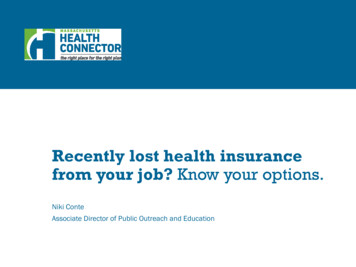 Recently Lost Health Insurance From Your Job? Know Your Options.