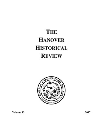 The Hanover Historical Review