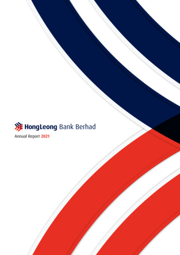 Annual Report 2021 - Hong Leong Bank