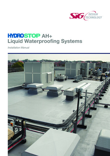 AH Liquid Waterproofing Systems - SIG Design & Technology