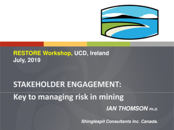STAKEHOLDER ENGAGEMENT: Key To Managing Risk In Mining