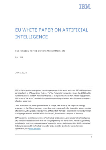 Eu White Paper On Artificial Intelligence - Ibm