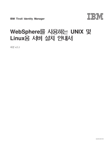 WebSphere UNIX Linux