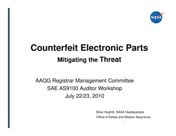 Counterfeit Electronic Parts - SAE International