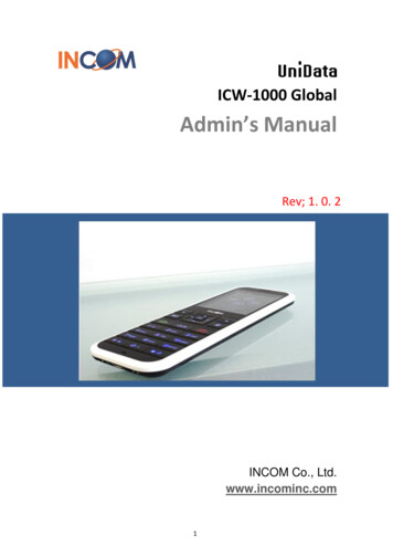 ICW-1000 Global Admin S Manual