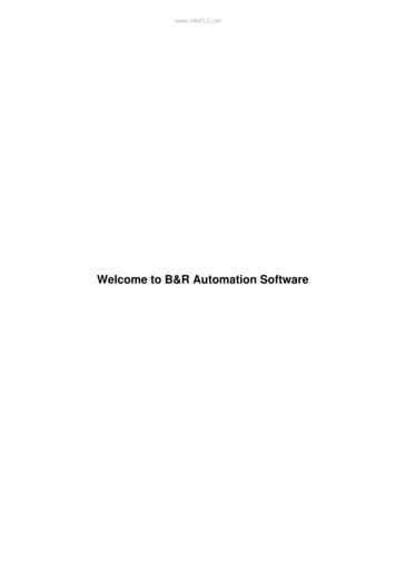 Welcome To B&R Automation Software - InfoPLC