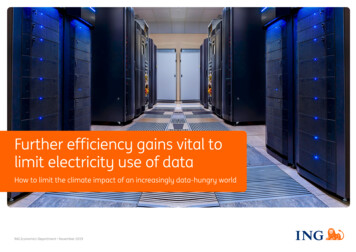 ING - Further Efficiency Gains Vital To Limit Electricity Use Of Data