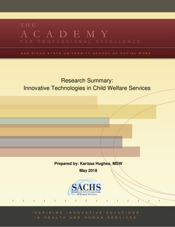 Research Summary: Innovative Technologies In Child Welfare Services