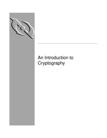 An Introduction To Cryptography - Virginia Tech