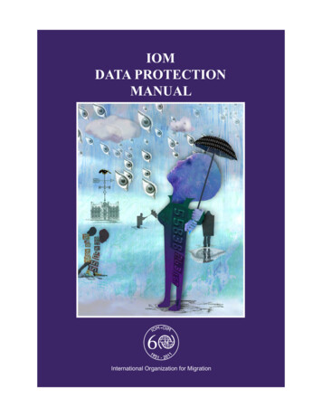 Iom Data Protection Manual